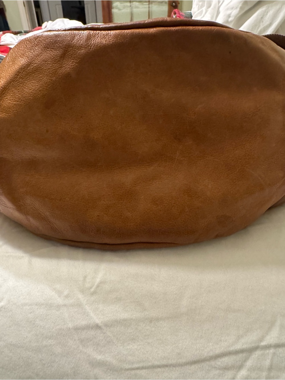 FRYE Jenny Leather Hobo Bag Convertible Crossbody Cognac-EUC - Picture 9 of 12